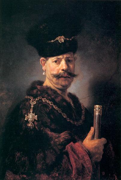 REMBRANDT Harmenszoon van Rijn Polish nobleman. oil painting image